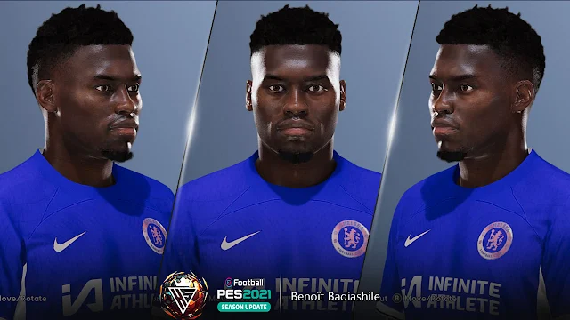 PES 2021 Benoît Badiashile Face 2023 Update