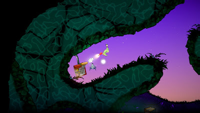 Kickback Slug Cosmic Courier Game Screenshot 1