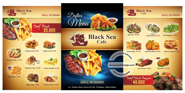 Daftar Menu Iklan Rumah Makan Cafe