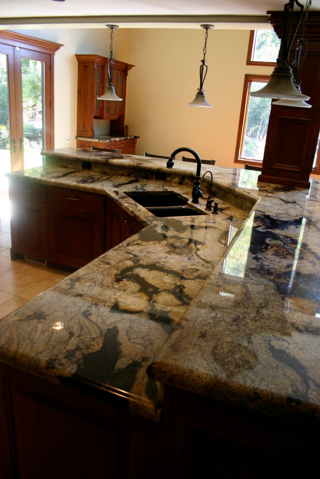 The Granite  Gurus Spectrus Granite  Kitchen  from MGS by Design