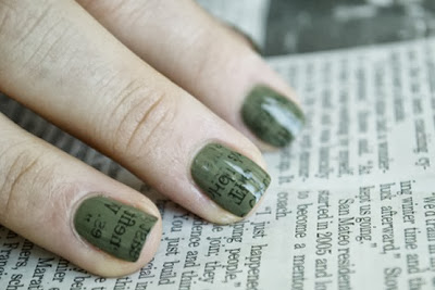 Unhas Decoradas com Jornal