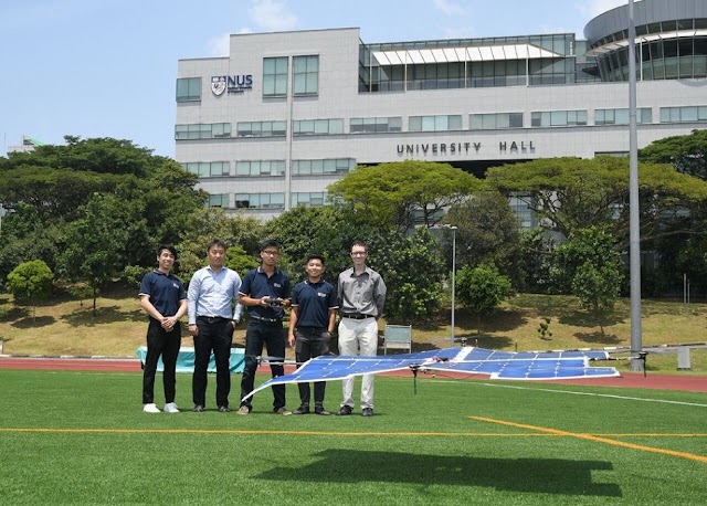 Solar powered drone can fly as long as sun shines