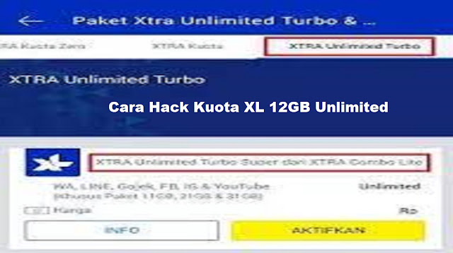 Cara Hack Kuota XL 12 GB