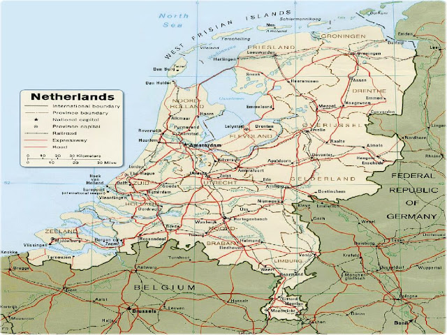 Europe Map Holland 