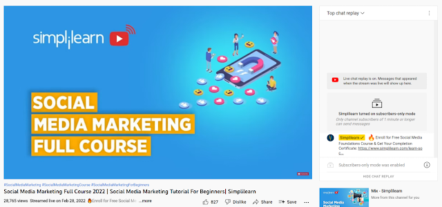 Simplilearn - Social Media Marketing Full Course 2022