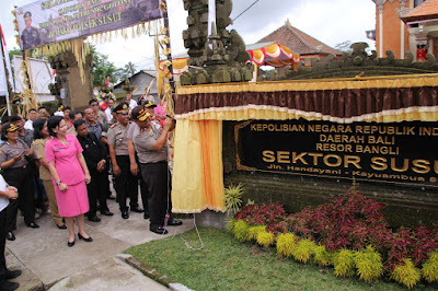 Kapolda Bali Resmikan Bangunan Polsek Susut