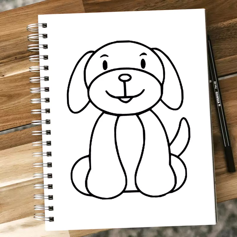 Tutorial: Como desenhar um cachorro fácil