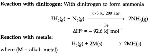 Properties of Dihydrogen