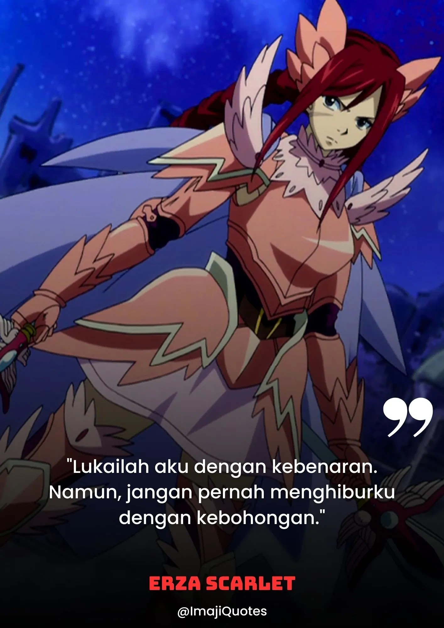 Kata Mutiara Erza Scarlet (Fairy Tail)