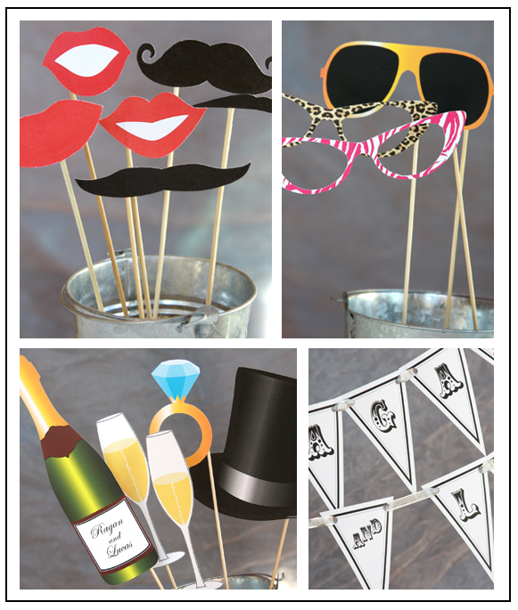 Wedding Printable Photo Booth Props 