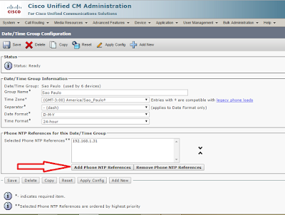 references ntp cisco cucm