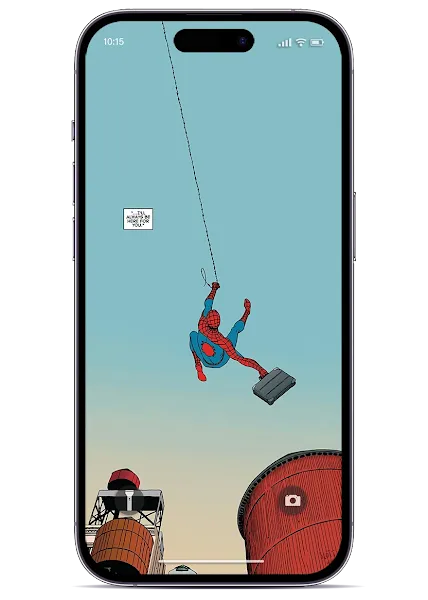 Spider-Man Comic Books Scene Wallpaper for Phone