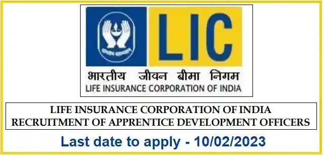 LIC Apprentice Development Officers ADO Recruitment 2023