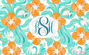 It's a Lilly Pulitzer computer background with my monogram! (beccascottbackground )