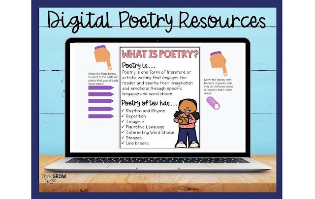 at home and distance learning poetry ideas