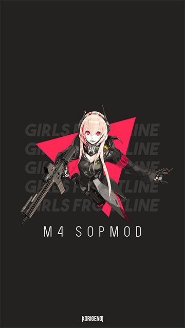 M4 SOPMOD II - Girls Frontline Wallpaper