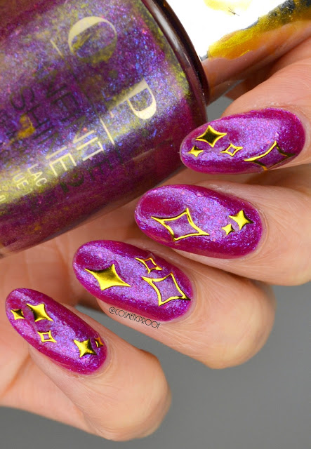 Purple Star Nail Art