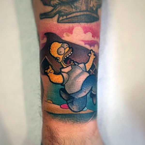 48 divertidas tatuagens do Homer Simpson!