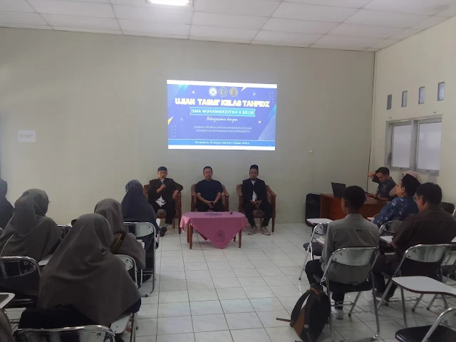 Ujian Tahfidz Qur'an SMA Muhammadiyah 4 Belik Kerjasama Dengan LPPI UMP