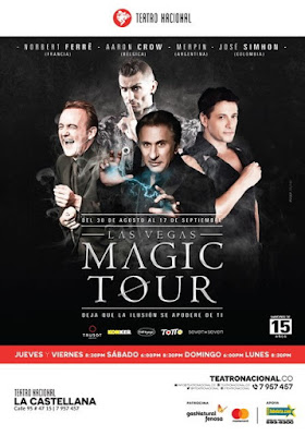 Poster LAS VEGAS MAGIC TOUR EN BOGOTA 2017