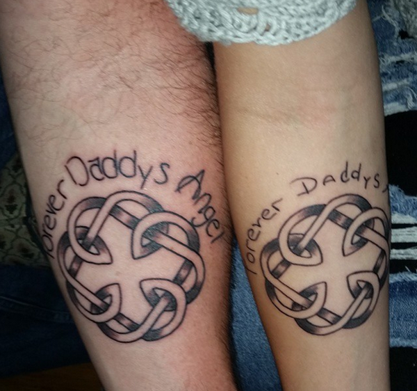 Tatuagens simbolizam a união e o amor de Pais e Filhas