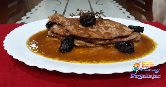 Pechuga de pavo en salsa de Oporto