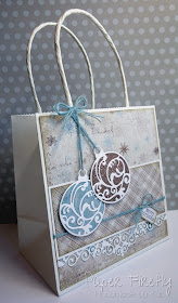 Bauble gift bag using Maja Design papers