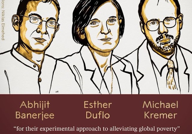 Nobel Prize In Economics Science 2019 Awarded to Abhijit Banerjee, Esther Duflo and Michael Kremer for work on global poverty