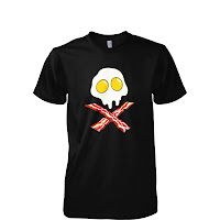 Bacon And Eggs Skull Tshirt1