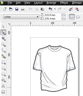 membuat desain kaos di corel