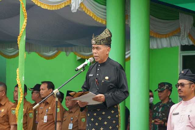 Bupati Natuna Pimpin Upacara Peringatan Hari Amak Bhakti Kementerian ke 77 Tahun 2023