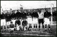 CLUB DEPORTIVO ESPAÑOL DE VALLADOLID. Temporada 1927-28. C. DEPORTIVO ESPAÑOL DE VALLADOLID 1 R. C. D. ESPAÑOL DE BARCELONA 1. Jueves 22/03/1928. Partido amistoso. Valladolid, Campo de la Victoria.