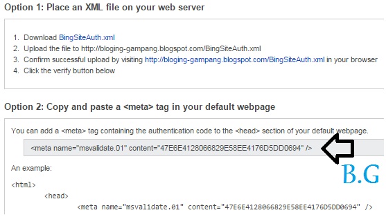 ara Praktis Verifikasi dan Mendaftarkan Blog ke Bing Webmaster Cara Praktis Verifikasi dan Mendaftarkan Blog ke Bing Webmaster