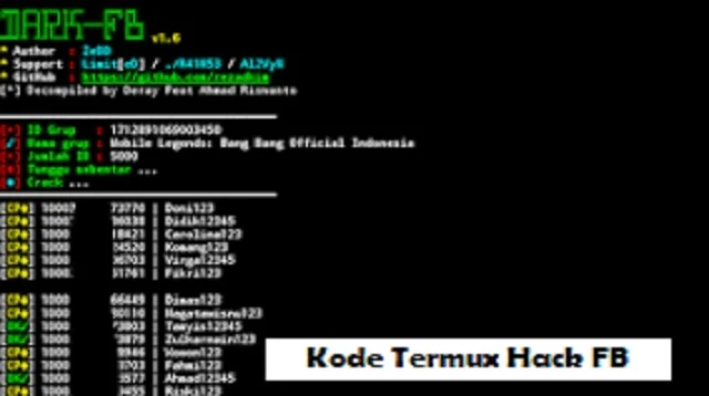 Kode Termux Hack FB