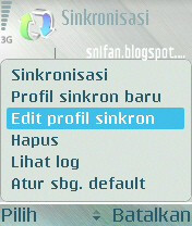 Edit profil sinkron