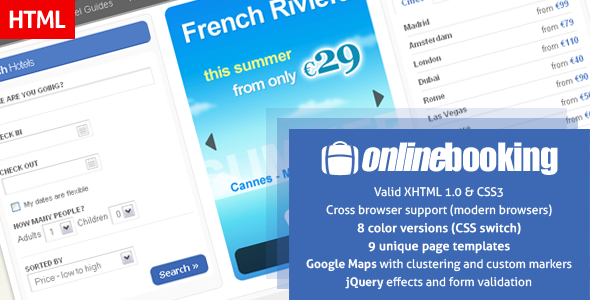 Online Booking - ThemeForest Item for Sale