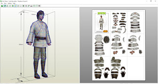 Kuri Paper - Figura Luke Skywalker Star Wars Papercraft