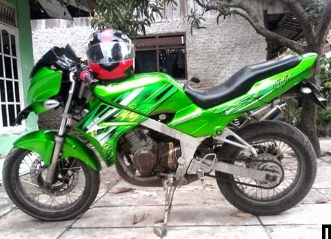 Modifikasi Motor  Ninja  150 R Velg  Ruji Tapak Lebar 