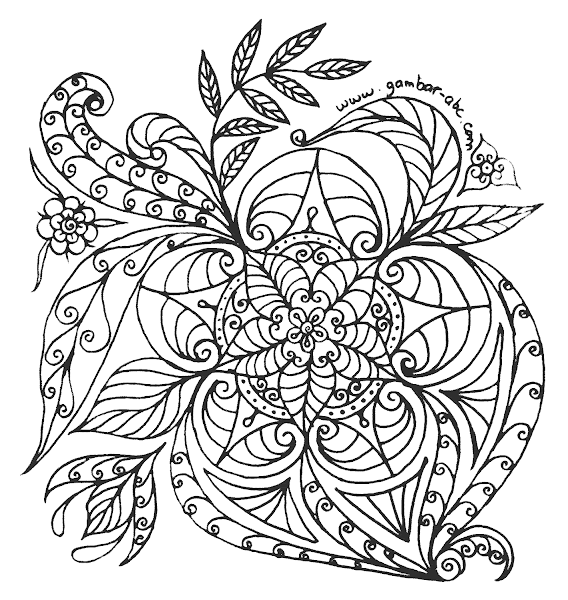gambar motif mandala