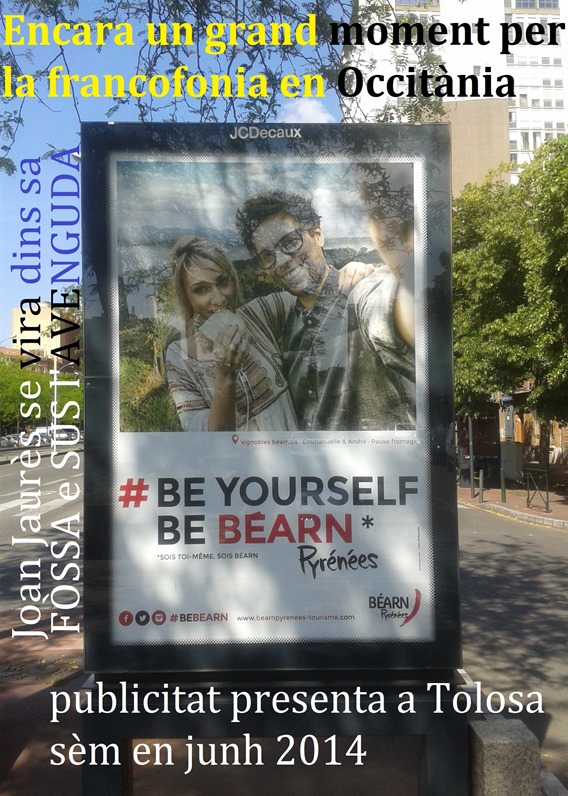 Joan Jaurès en Occitània publicitat de Bearn