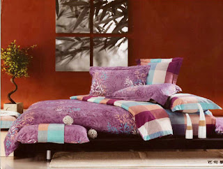 Sprei Motif Purple Ungu