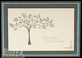 Hopeful Thoughts Sympathy Card by Stampin' Up! Demonstrator Bekka Prideaux