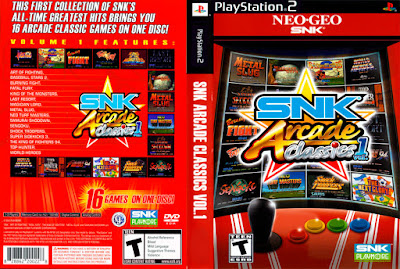 SNK Arcade Classics Vol. 1 PS2 Full ISO+Emulador DVD Capa