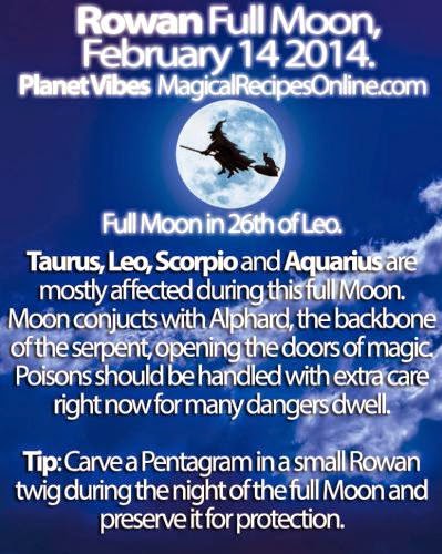 Planet Vibes Rowan Full Moon February 14 2014