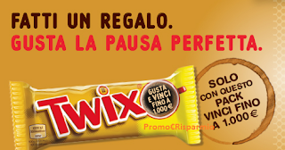 Logo Twix&Caffè 2017: vinci Ticket Compliments da 50 euro e 1.000 euro