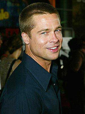 Brad Pitt Eating. brad pitt bald hair