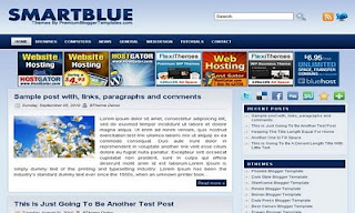 Smart Blue Blogger Template