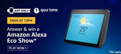 Amazon Quiz Answers Today 