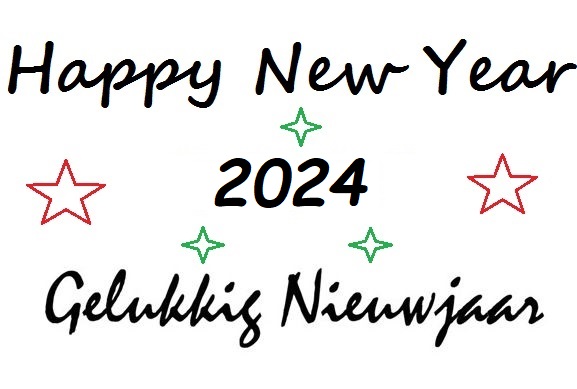 Gelukkig Nieuwjaar 2024 Happy New Year