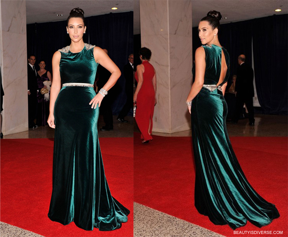 Kim Kardashian at the White House correspondent's dinner